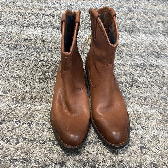 Nwob Born brown Leather western inspired comfort Boots sz 9 - Picture 2 of 12
